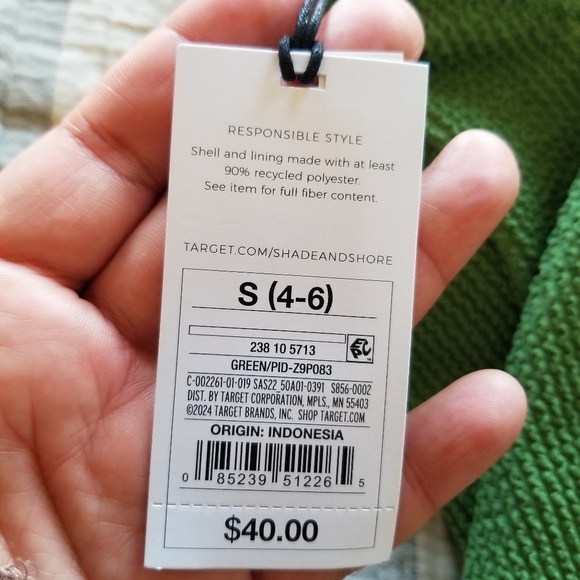 Shade & Shore | Shirred Ribbed Bandeau Cheeky One Piece - Picture 8 of 9